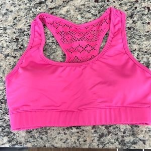 Zyia Bomber Hot Pink Racerback size Small sports bra